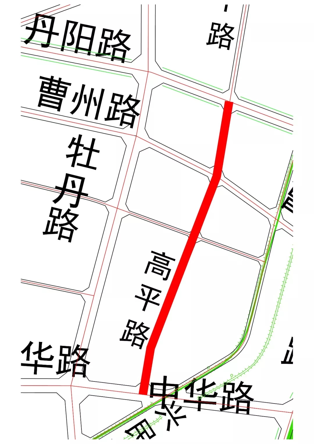 由牡丹区住建局计划开工建设以下道路工程:菏泽市规划局关于牡丹区住