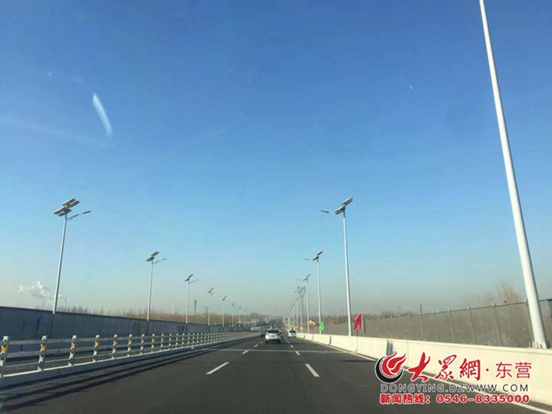 刚刚东营南一路快速路通车