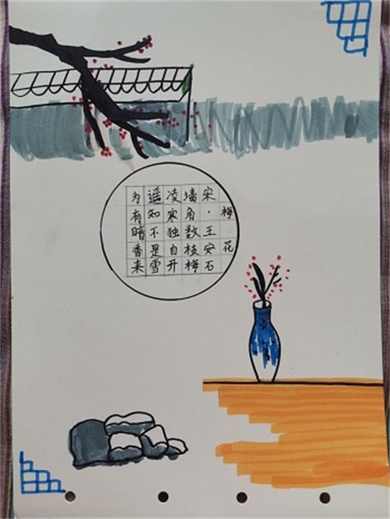 读诗绘画,绘画赏诗 伯乐学子古诗配画