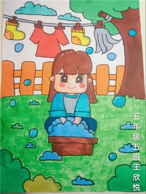 劳动最光荣春晖小学五一劳动节美术作品展示活动