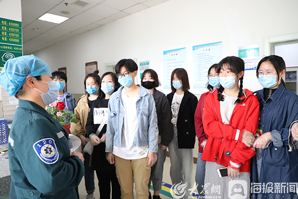 护士节职业初体验中学生走进邹平市中医院