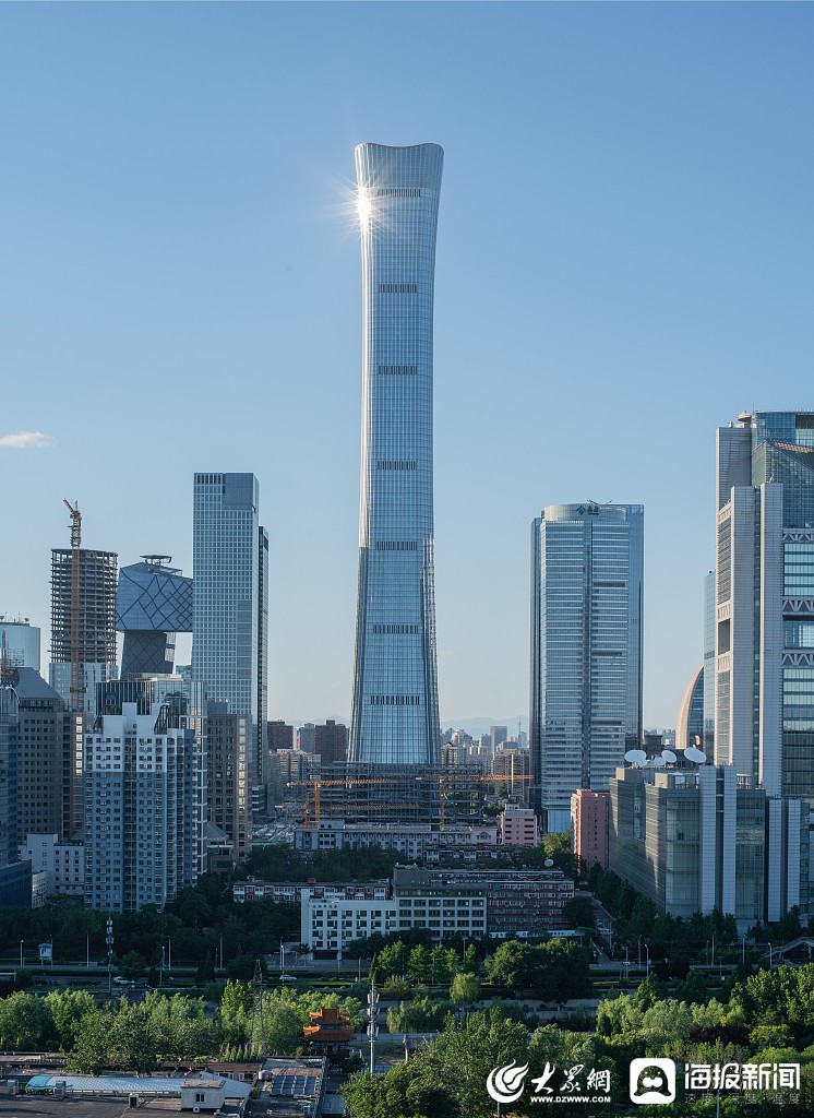 实拍北京国贸cbd风景
