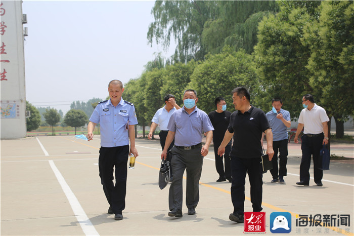 东平县彭集街道中学迎接县2020年夏季校园安全联合检查