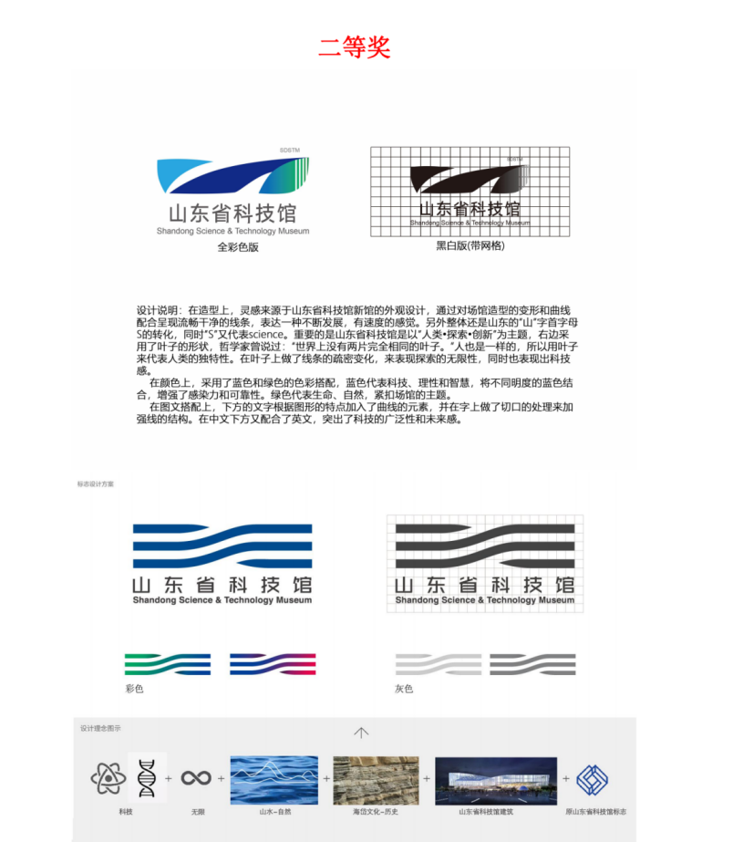 山东省科技馆标志(logo)设计征集大赛榜单揭晓