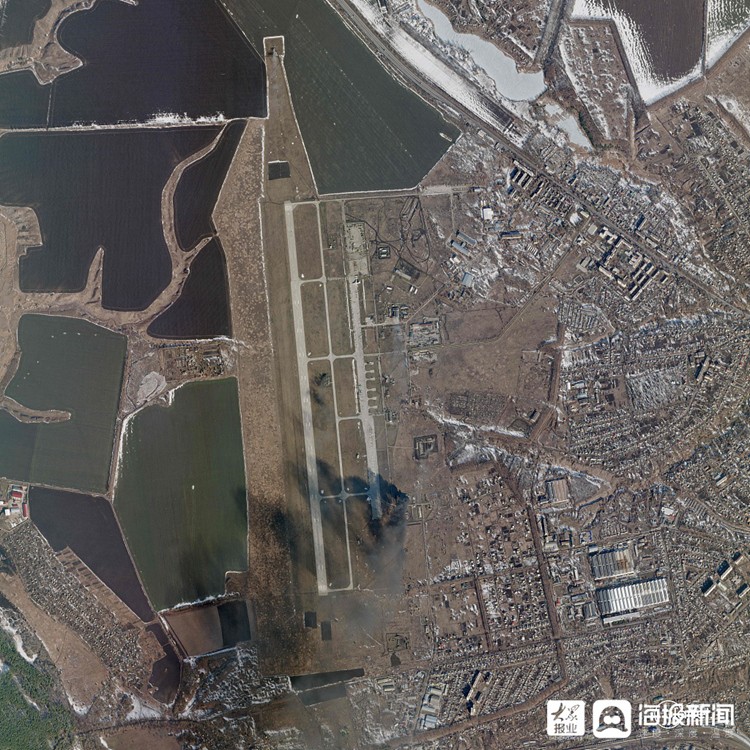 乌克兰哈尔科夫丘古耶夫空军基地遭到空袭