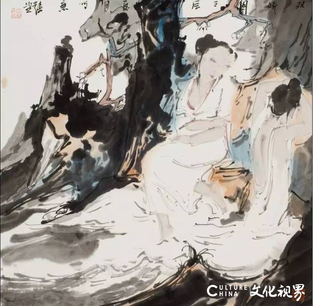 温馨而静穆清新而朦胧著名画家张望意象艺术中的女性文明解读