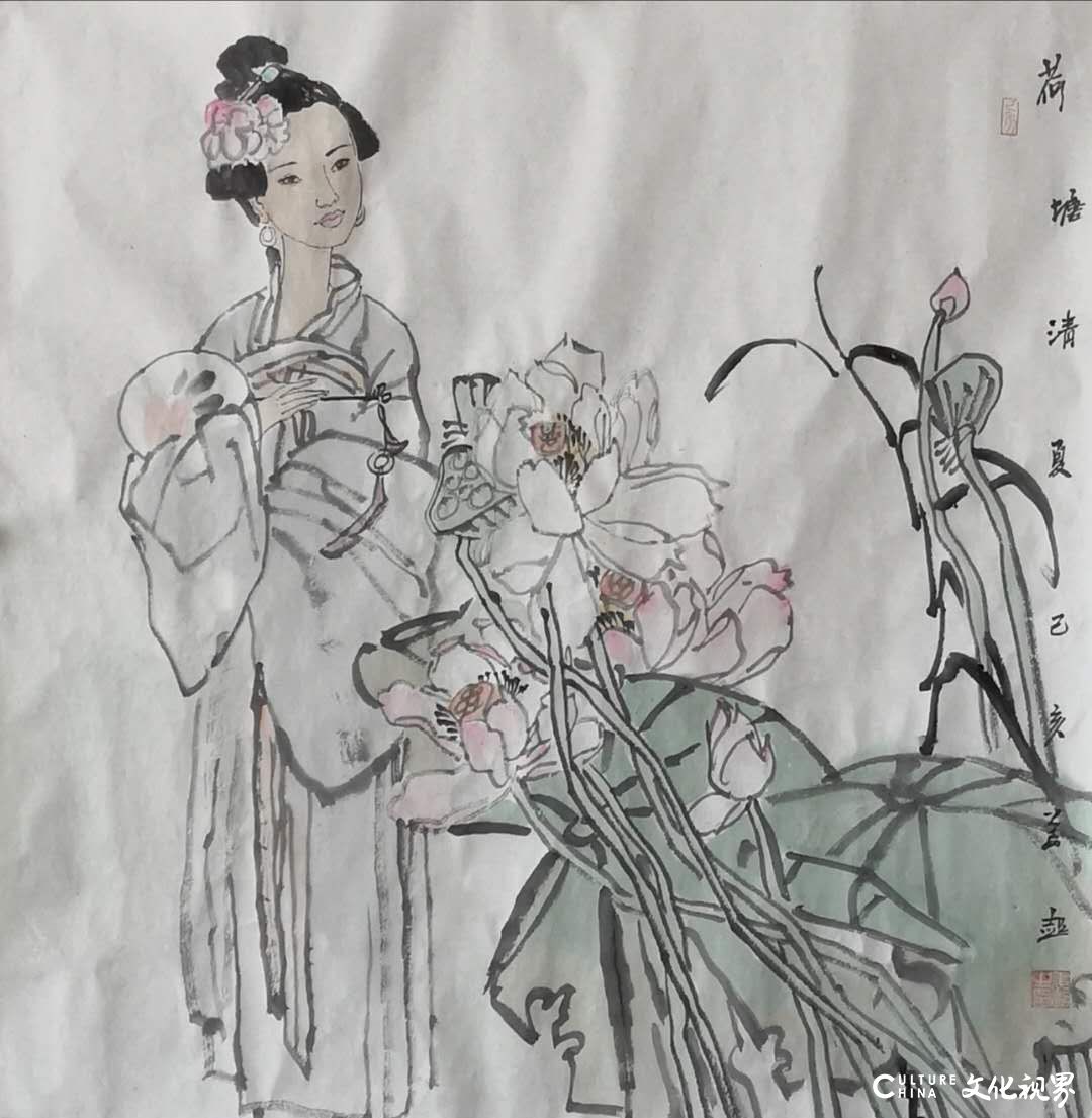 几处闲情醉红颜——赏读有"美女姜"之称的著名画家姜超画作