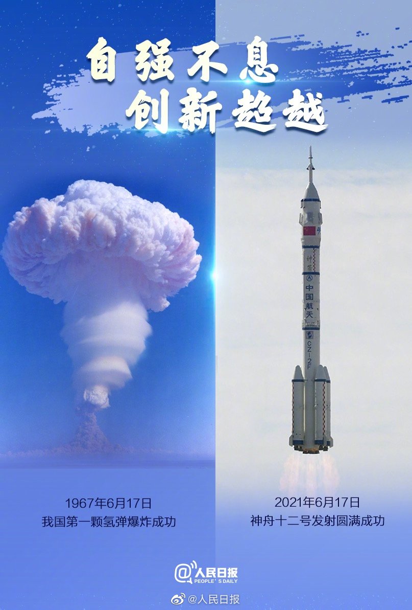 54年前的今天,我国第一颗氢弹爆炸成功