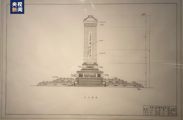 人民英雄纪念碑设计图展出,这些细节令人震撼
