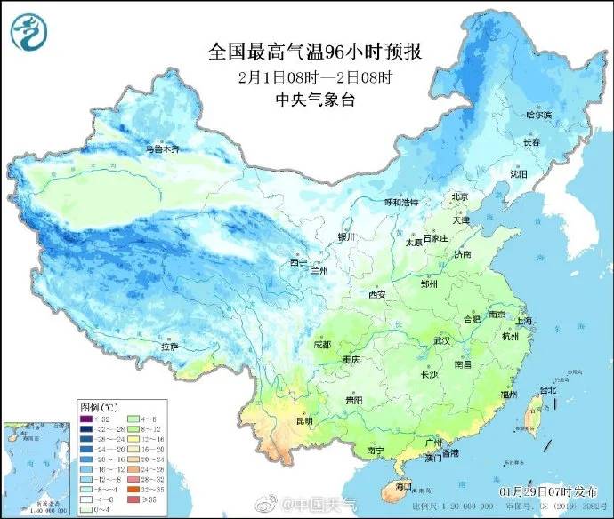 春节假期全国天气预报新鲜出炉