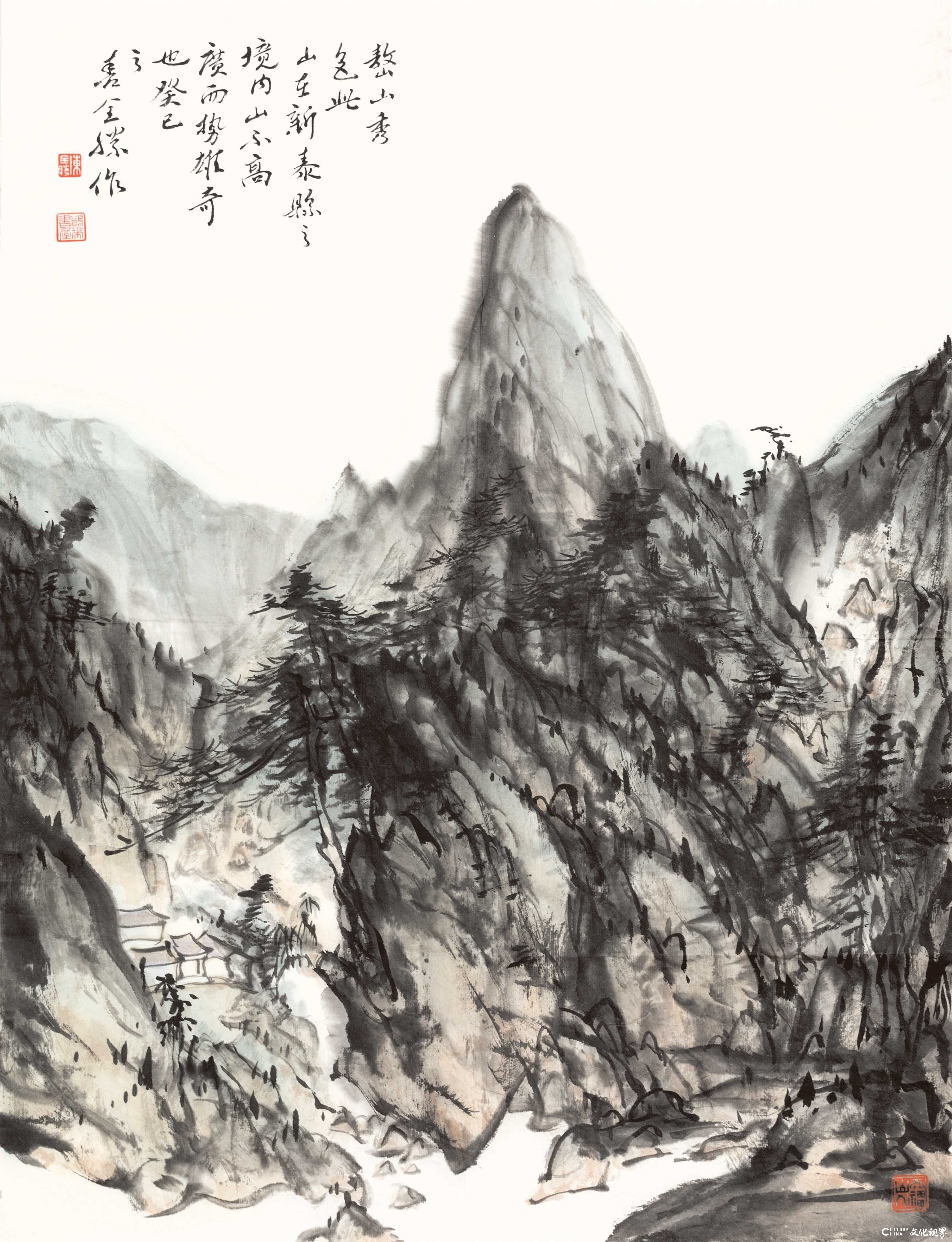 文化视界|水墨丹青 彩绘河山——著名画家陈全胜山水画赏析