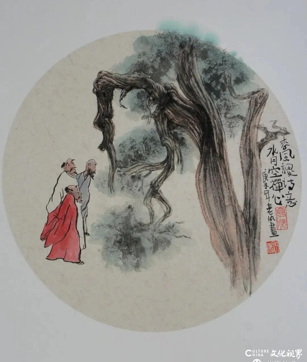 用画写心用情抒意身兼数家的仇黎明先生禅意字画作品与人生感悟