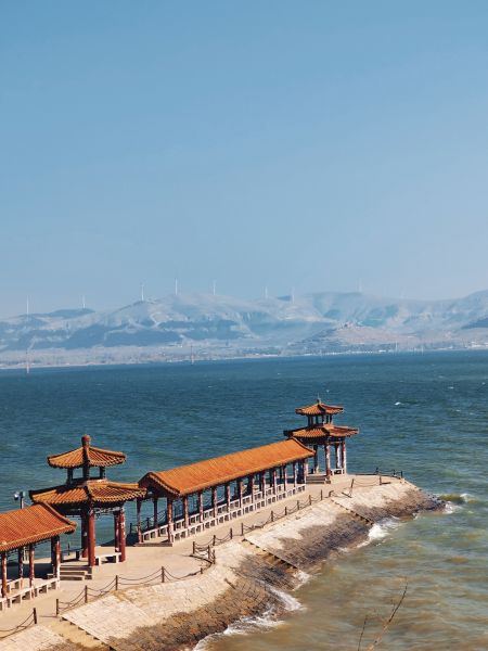 描写东平湖美景图片