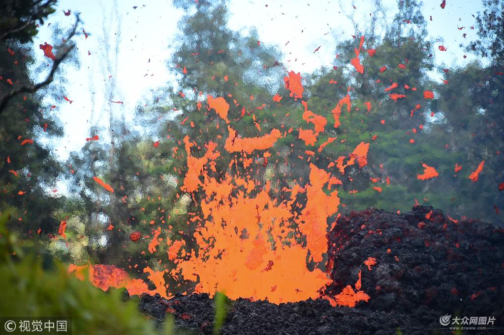 美国夏威夷州发生6.9级地震及火山喷发