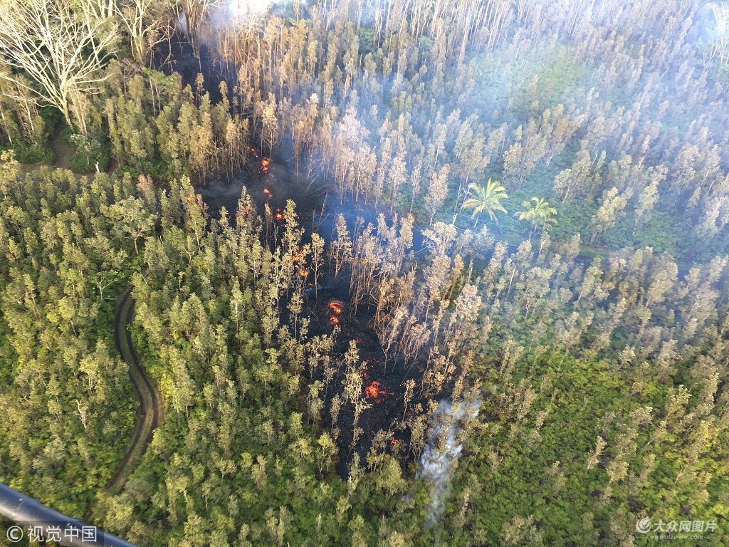 美国夏威夷州发生6.9级地震及火山喷发