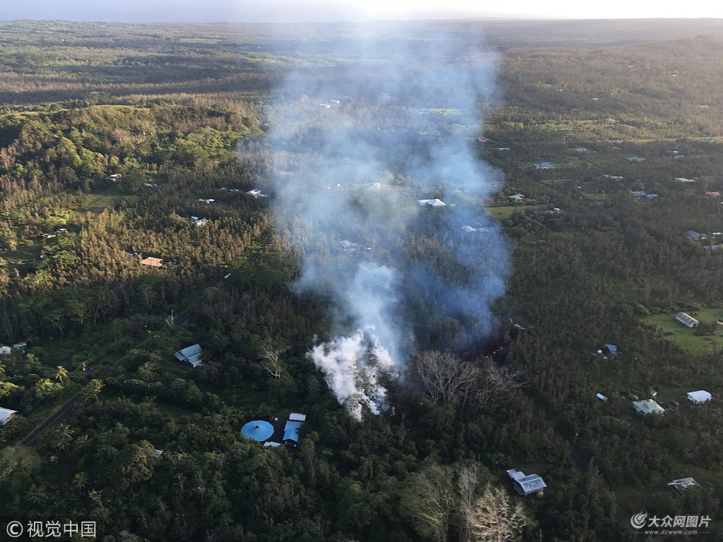 美国夏威夷州发生6.9级地震及火山喷发