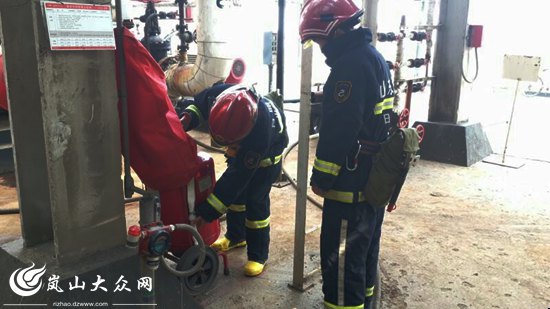 岚山区消防大队全力确保化企业工复工复产