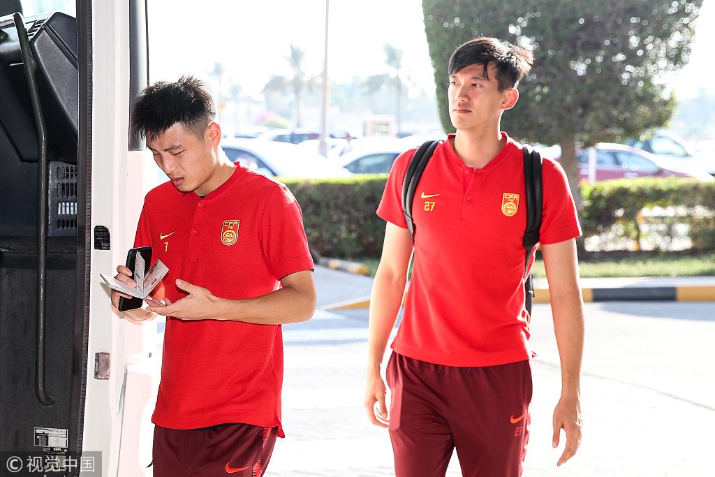 2018国际足球友谊赛:中国男足抵达巴林