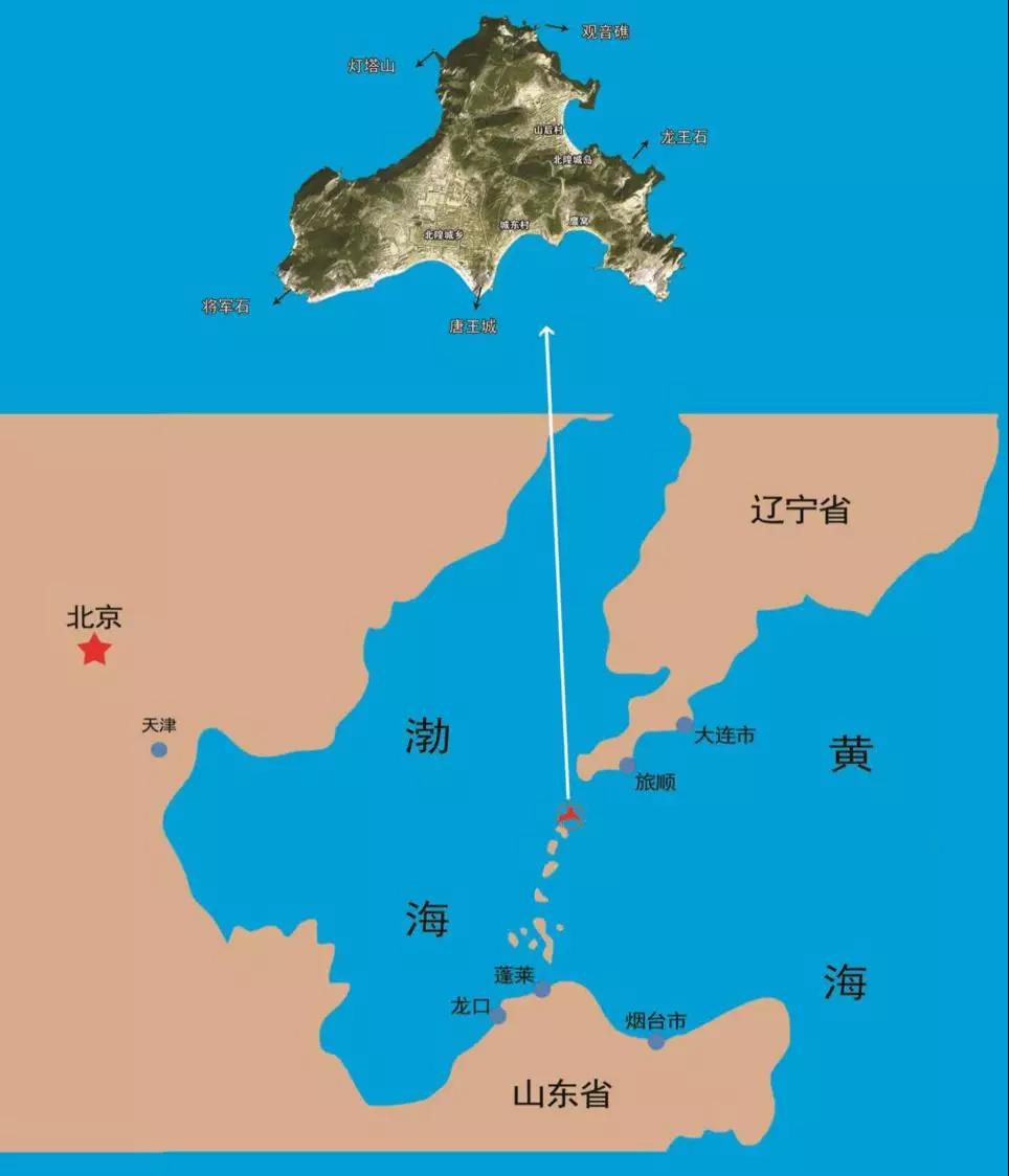 辽宁长生岛地图图片