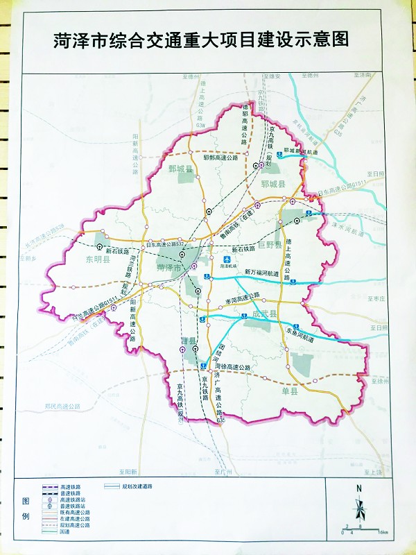 曹县高速规划图图片