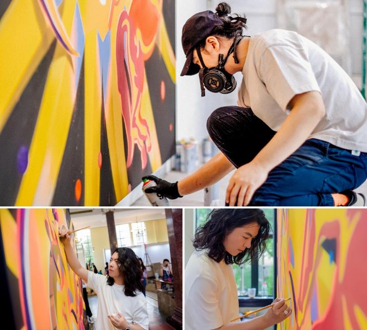 A collage of a person painting a wall

Des<em></em>cription automatically generated with medium confidence