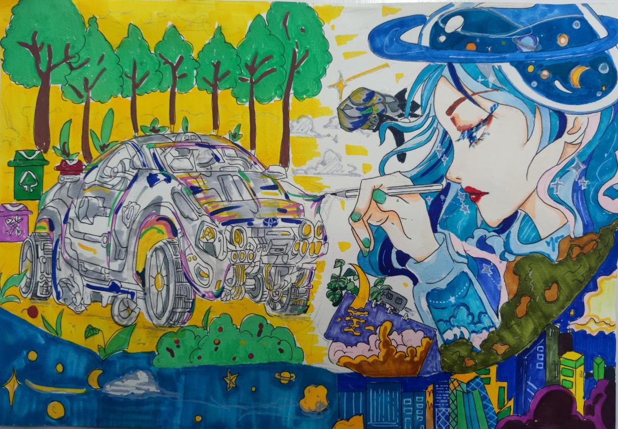为了守护儿童的汽车梦想,培养他们的绘画天赋,一汽丰田自2004年起,便