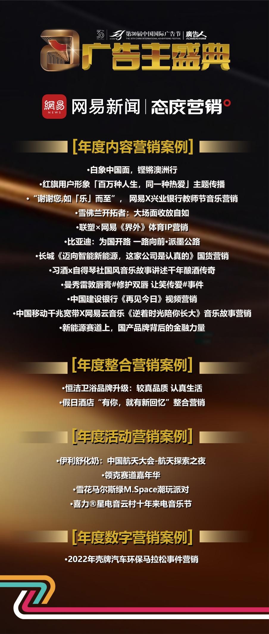 365体育网易态度营销十周年高光亮相广告主盛典共创品牌营销新场域(图6)