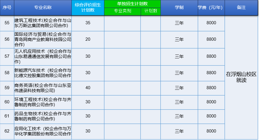 山東科技職業學院2020年單獨招生和綜合評價招生簡章全新發布