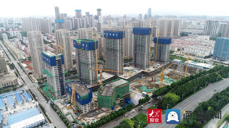 2018年8月,日照海韵广场智慧物贸综合体项目(原铁运广场项目)开工建设
