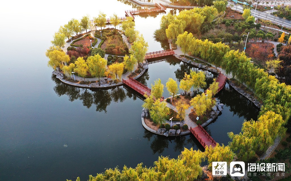 枣庄紫云湖公园图片