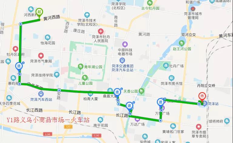 菏泽4路公交车路线图图片