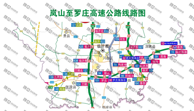 岚罗高速路线图详细图片