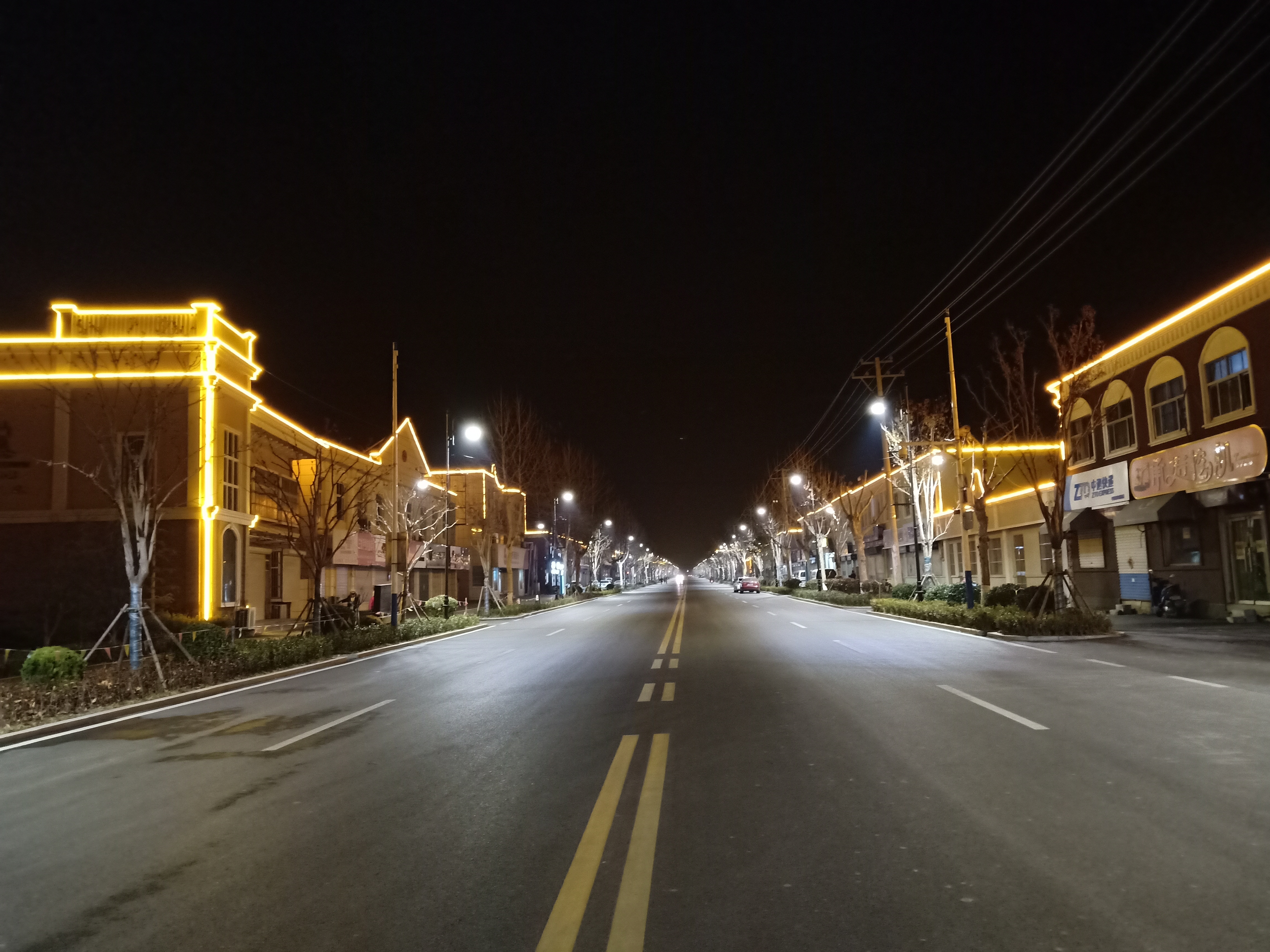 玫瑰鎮夜景亮化提升刷新小鎮顏值