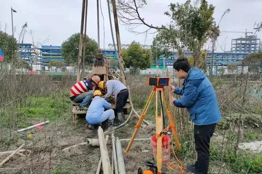 山东省地质测绘院首次完成超埋深管线精探工作