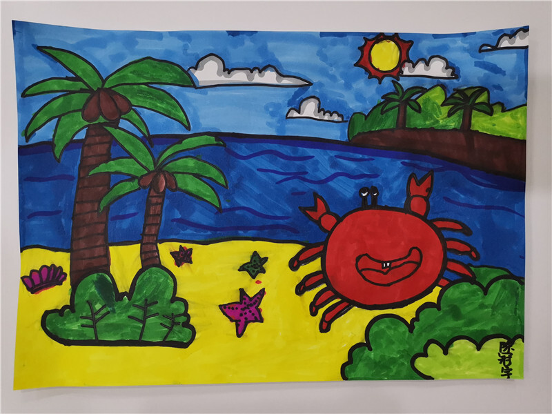 海边的童年胶东儿童绘画展