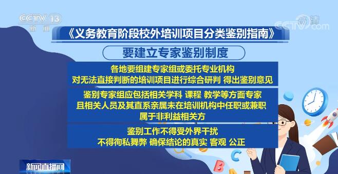 教育部印发《义务教育阶段校外培训项目分类鉴别指南》