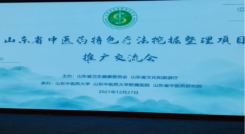 山东省中医药特色疗法挖掘整理项目推广交流会成功召开