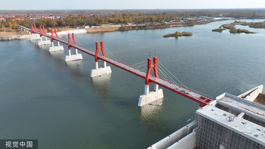 水利工程項目——臨沂市郯城縣重坊橡膠壩(景觀河壩)主體工程建設完工