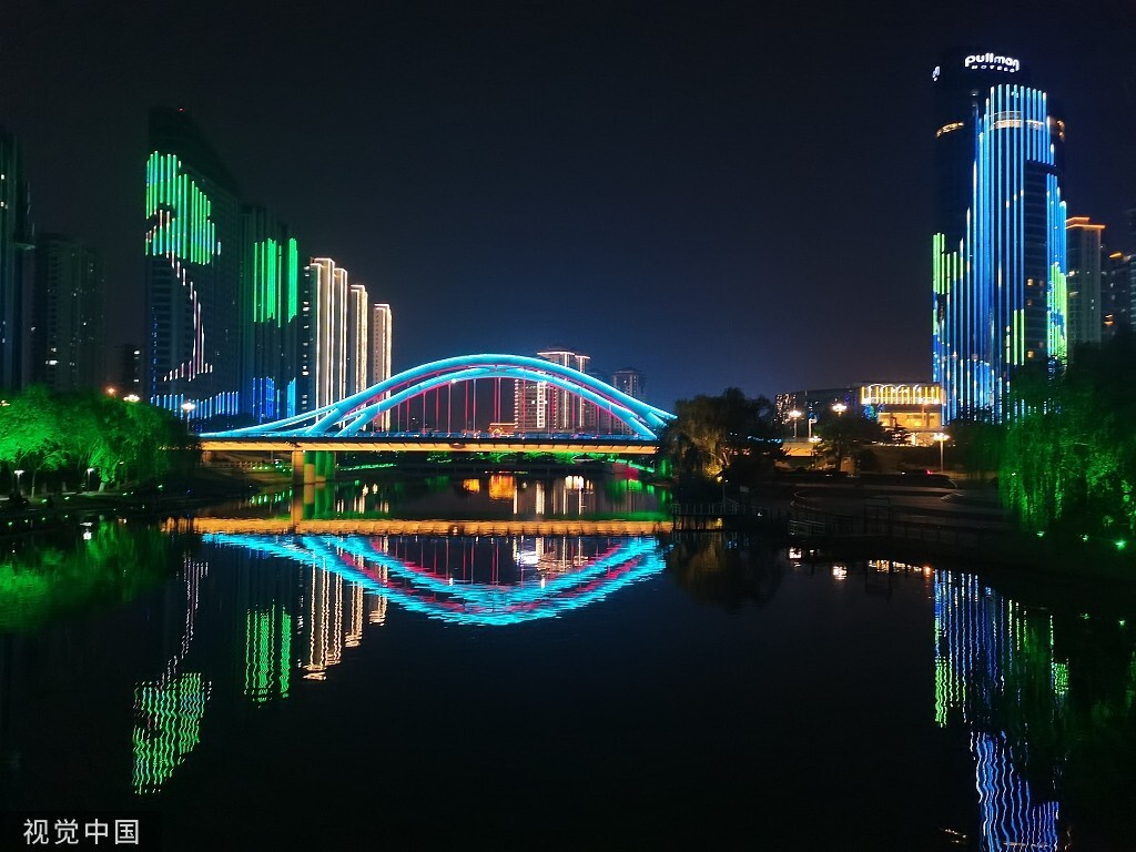 大美临沂夜景图片