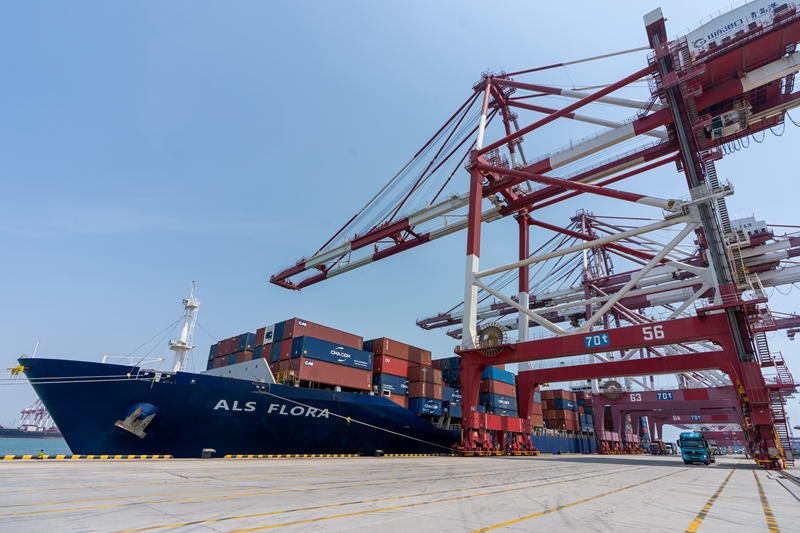 山东港口青岛港今年首条墨西哥集装箱航线开通