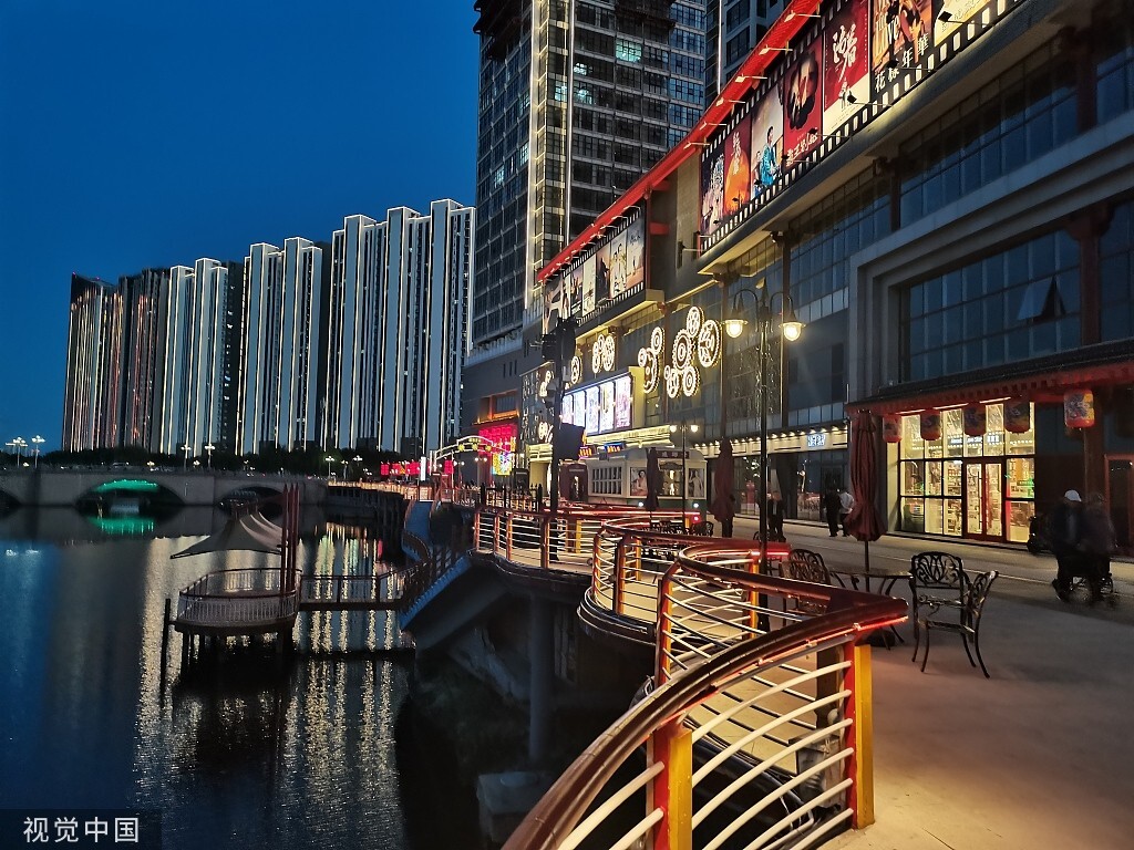 临沂:灯火兰山新琅琊夜景