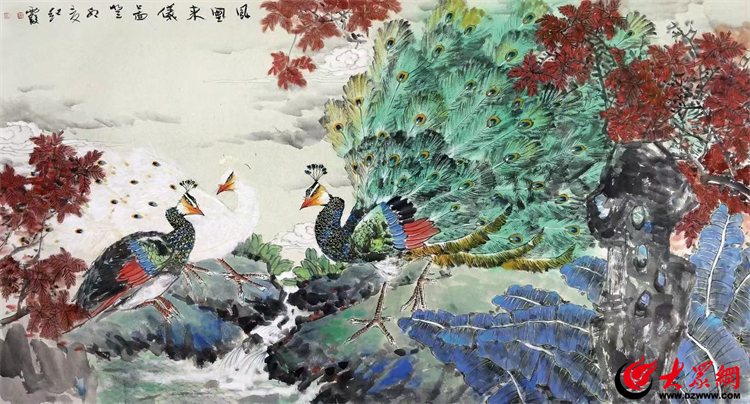 菏泽籍中国画名家姜红霞花鸟画作品展在京开幕