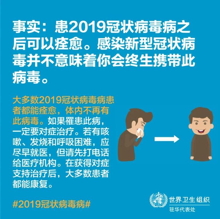 [世界卫生组织微信公众号]憋气10秒不咳嗽就没感染病毒？世卫组织答疑来了