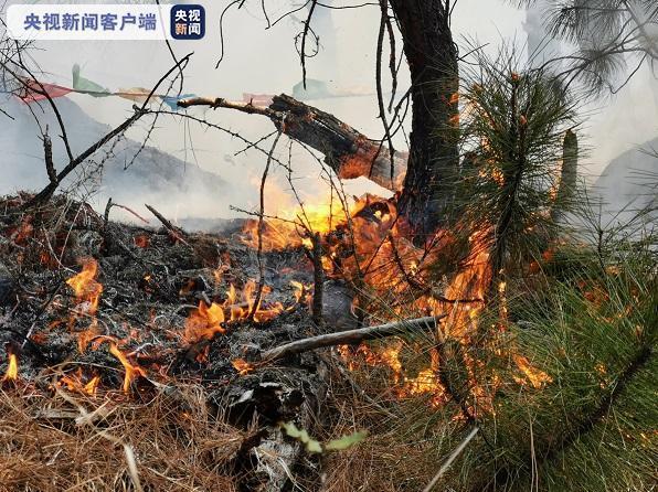 「林芝」西藏林芝市巴宜区发生山火 救援正在进行