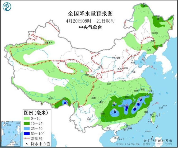 [中国天气网]明起冷空气再度来袭，周末中东部雨水不停歇