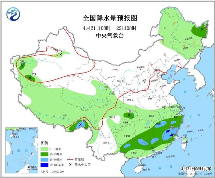 冷空气持续影响华北东北 江南华南等地将迎新一轮降水