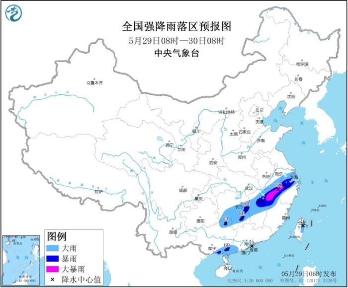 天气江南华南等地有较强降水过程 北方地区多大风天气