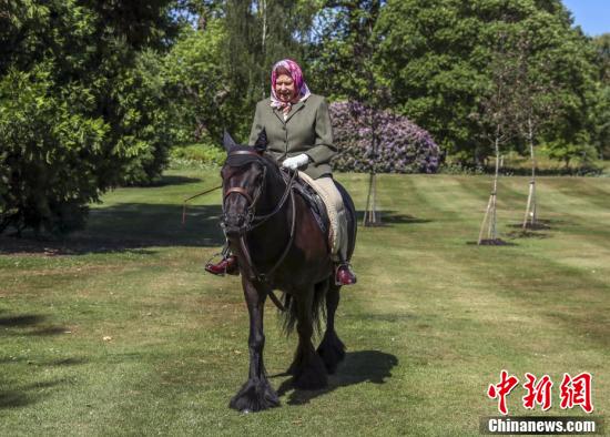 中国新闻网英女王首次户外露面，隔离数月后