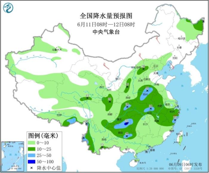 暴雨 江南华南等地仍将有强降雨 中央气象台继续发暴雨黄色预警