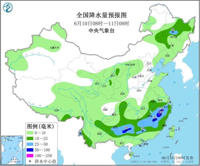 部分江南东部等地仍有较强降雨 东北华北等地多阵雨或雷阵雨